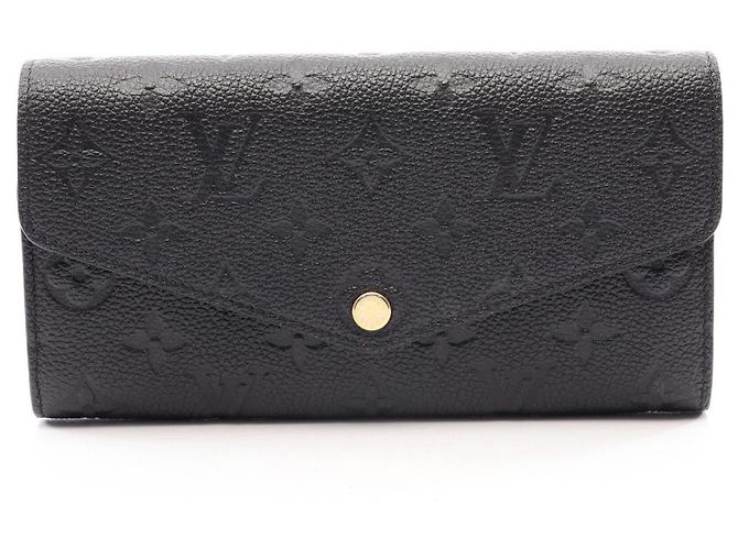 Louis Vuitton Portefeuille Sarah Long Wallet Black