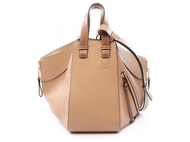 Loewe Hammock Pequena Bolsa 2-Way Marrom Bege