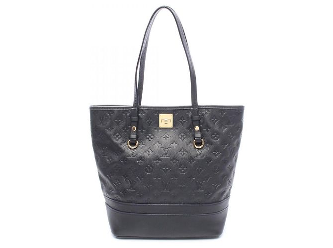 Bolsa de Ombro Citadine PM Monogram Empreinte Infini Louis Vuitton Azul marinho