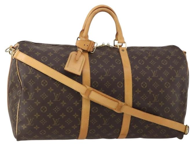Louis Vuitton Keepall Bandouliere Monogram Canvas 55 Brown