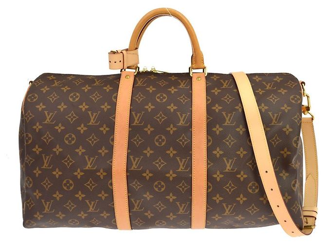 Louis Vuitton Keepall Bandouliere Monogram Canvas 55 Marrom