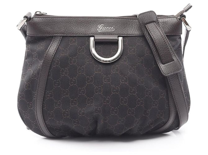 Borsa a tracolla Gucci GG Pattern Marrone Nero