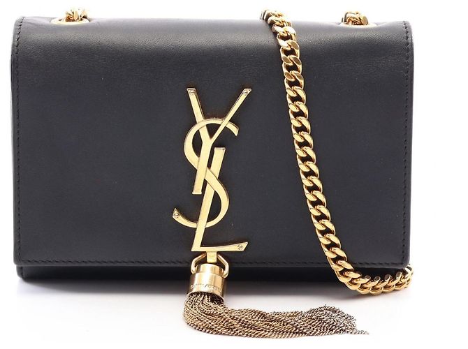 Autre Marque Bolsa de Ombro Yves Saint Laurent Paris Kate Monogram Preto