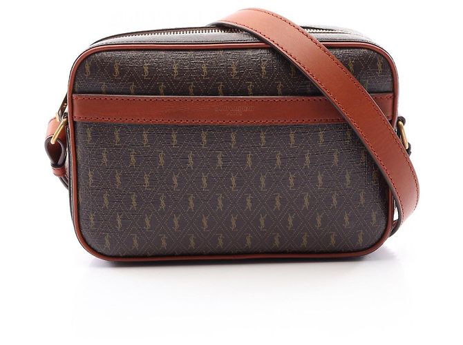Autre Marque Borsa camera monogram Saint Laurent Paris Marrone