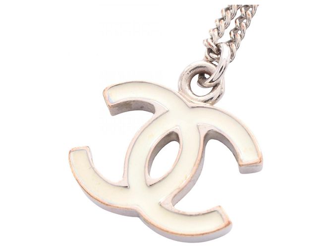 Collar Coco Mark de Chanel Blanco Dorado
