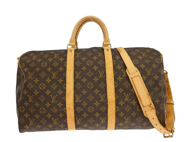 Louis Vuitton Keepall Bandoulière Monogram 50 Marrom