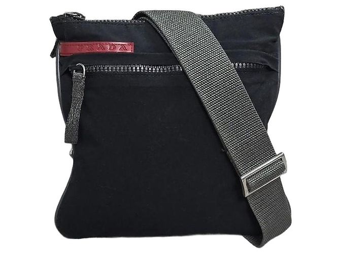 Prada Nylon Umhängetasche Schwarz