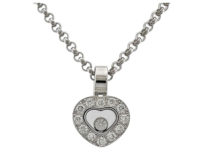 Collana Chopard Happy Diamonds in Oro Bianco 18K Argento