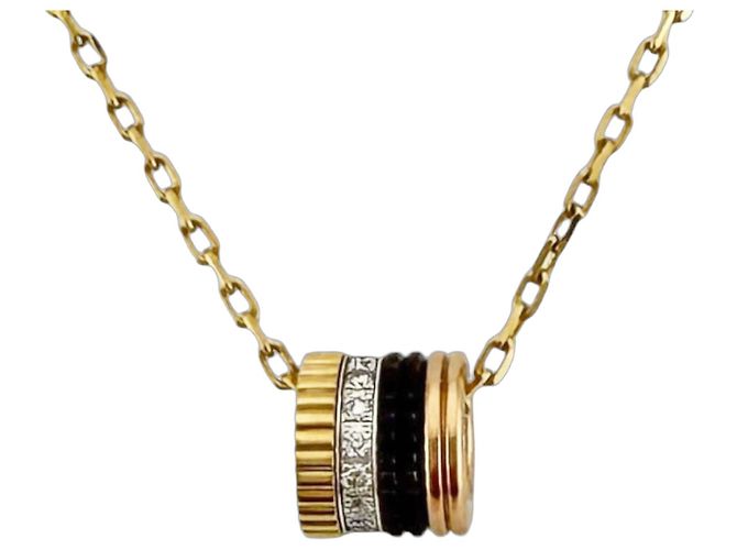 Collar Boucheron Quatre Classic Small Castaño Plata Dorado