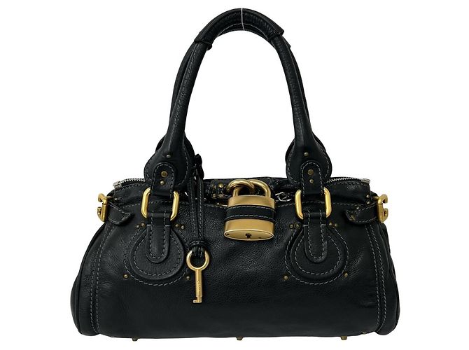 Borsa a mano Chloé in pelle nera Nero