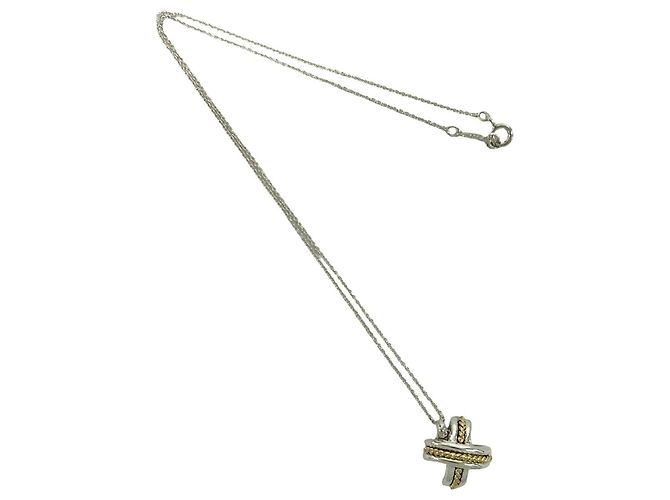 Autre Marque Collana Croce Signature Tiffany & Co. Argento D'oro