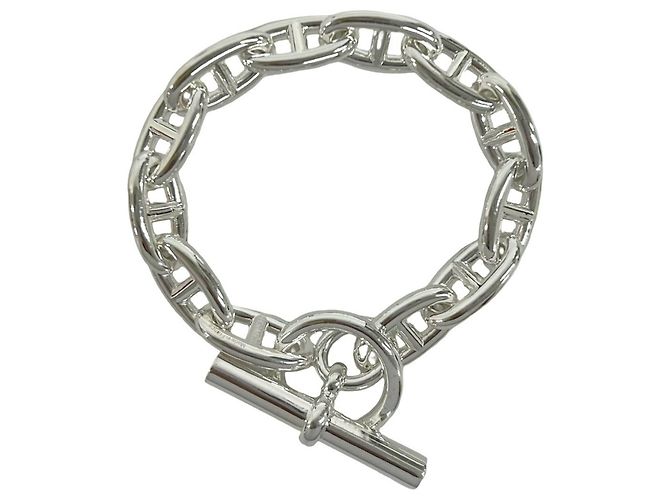 Hermès Pulsera de dijes Hermes Sterling Silver 925 Plata
