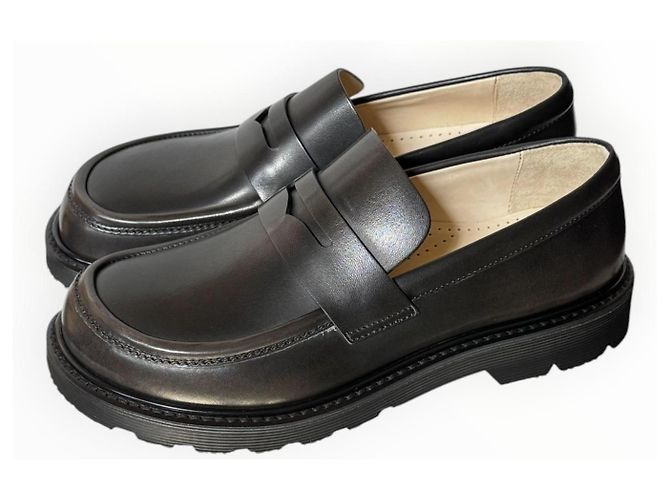 Mocassini Loewe in pelle nera con suola chunky Nero