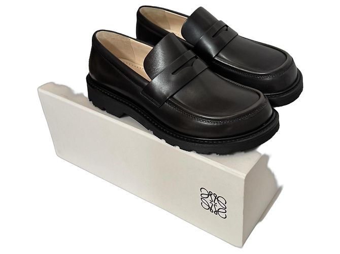Mocassini Loewe Blaze in pelle - Mink/Black