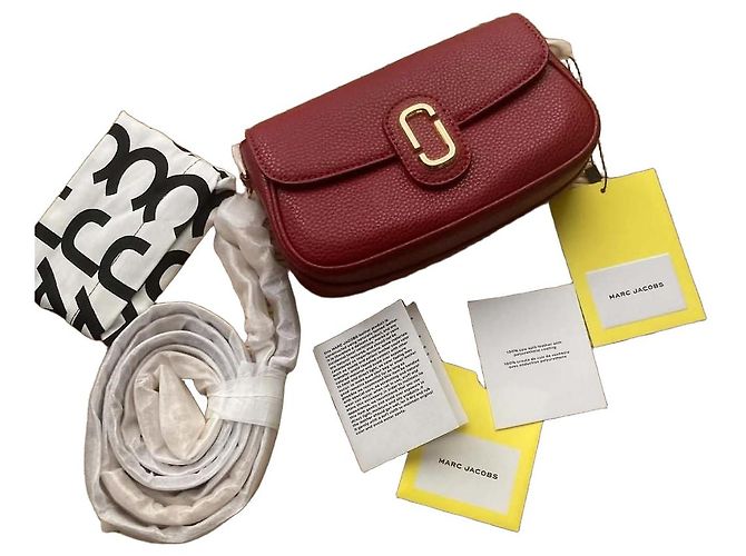 Borsa a tracolla in pelle rossa Marc Jacobs Rosso