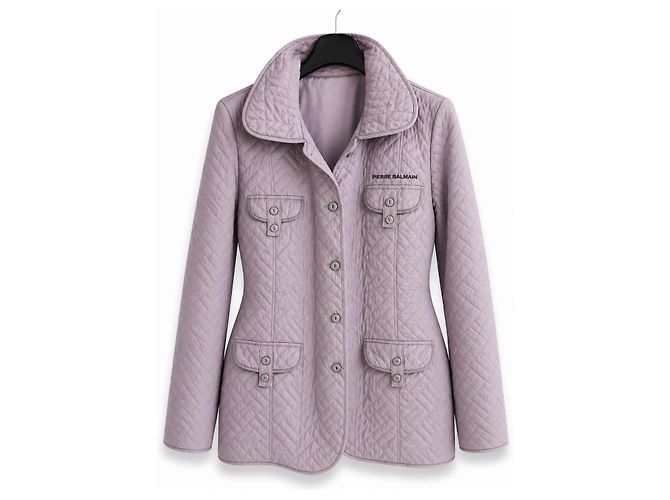 Steppjacke für Damen Pierre Balmain – Dusty Lilac / Lavender – L / IT 44 Grau