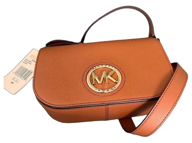 Borsa a tracolla Michael Kors Samira in pelle marrone