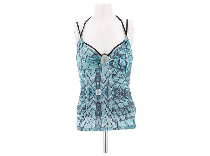 Just Cavalli Seidentop in Türkis