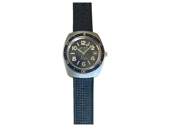 Autre Marque Orologio Automatico Glashütte Spezimatic TS 200 Nero