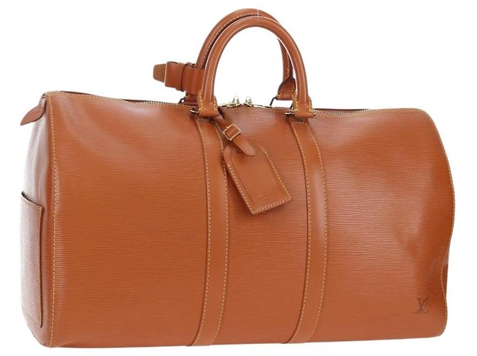 LOUIS VUITTON Epi Keepall 45 Boston Bag Brown M42978 LV
