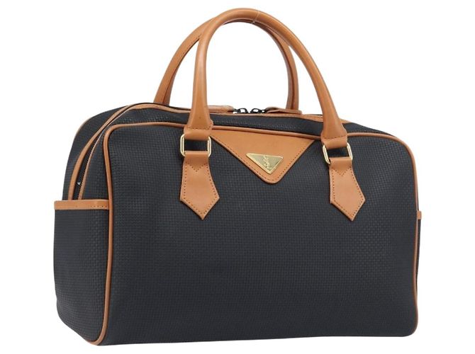 Autre Marque SAINT LAURENT Bolso Boston PVC Canvas Black Gold