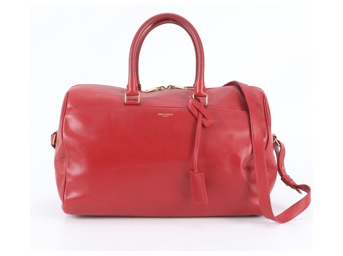 Autre Marque Borsa 2-Way in pelle Saint Laurent Paris Rosso