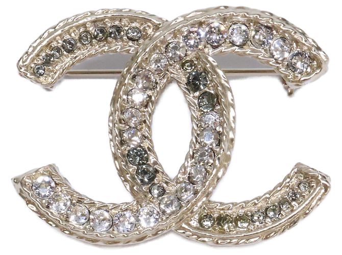 Broche Chanel B13 Coco Mark de Pedrería