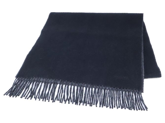 Hermès Stola in cashmere Hermes in nero e grigio Marrone
