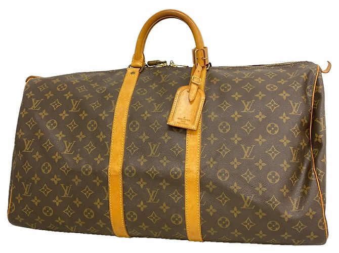 Louis Vuitton Boston Monogram Keepall 55 Marrone