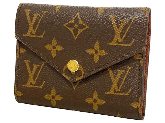 Cartera Louis Vuitton Tri-fold Castaño