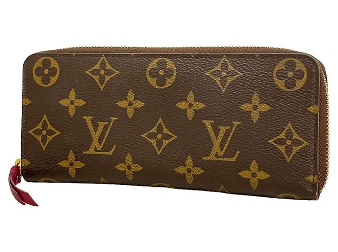 Louis Vuitton Monogram Portefeuille Clemence Long Wallet Fuschia
