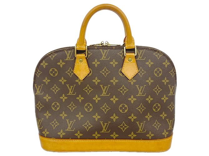 Louis Vuitton Alma Monogram Handtasche Braun