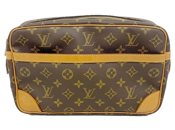 Sac pochette Louis Vuitton Monogram Compiegne 28 Marron