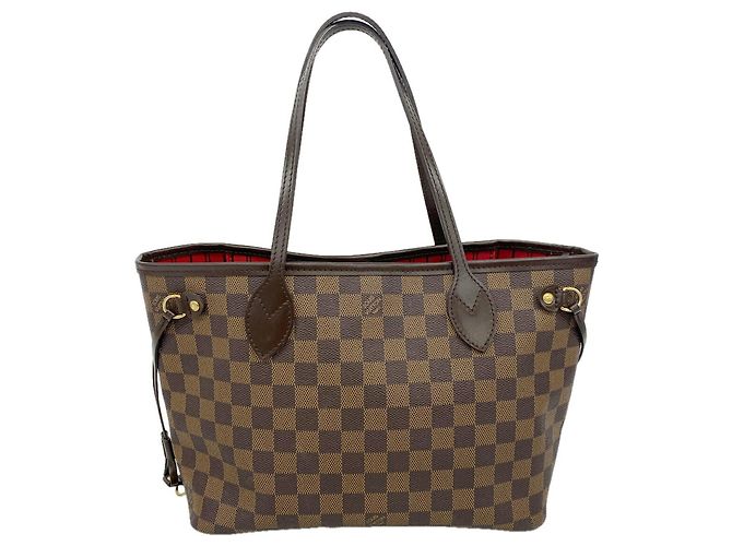 Sac Cabas Louis Vuitton Damier Neverfull PM Damier ebène