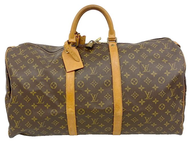 Louis Vuitton Boston Monogram Keepall 55 Marrone