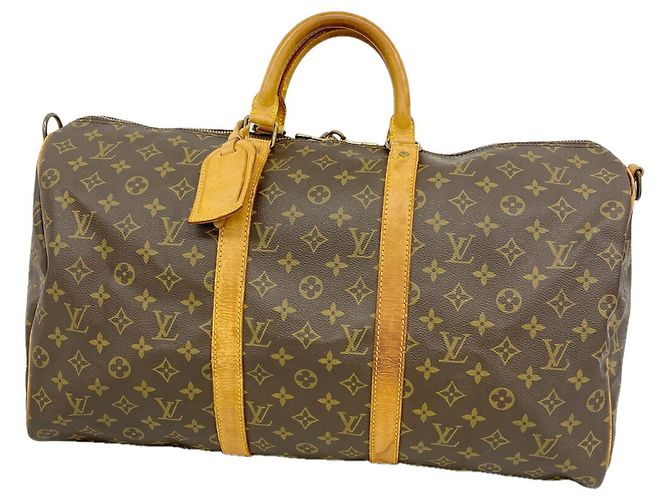 Keepall Bolsa Boston Louis Vuitton Marrom