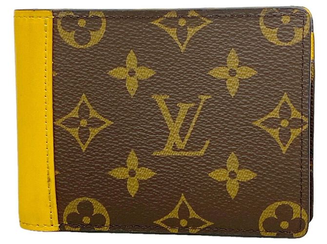 Louis Vuitton Monogram Macassar Portefeuille Multiple Wallet Marrone