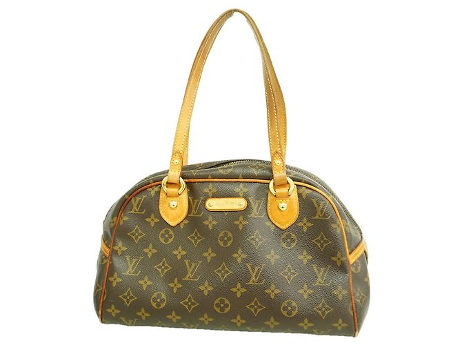 Borsa a tracolla Louis Vuitton Monogram Montorgueil PM Marrone
