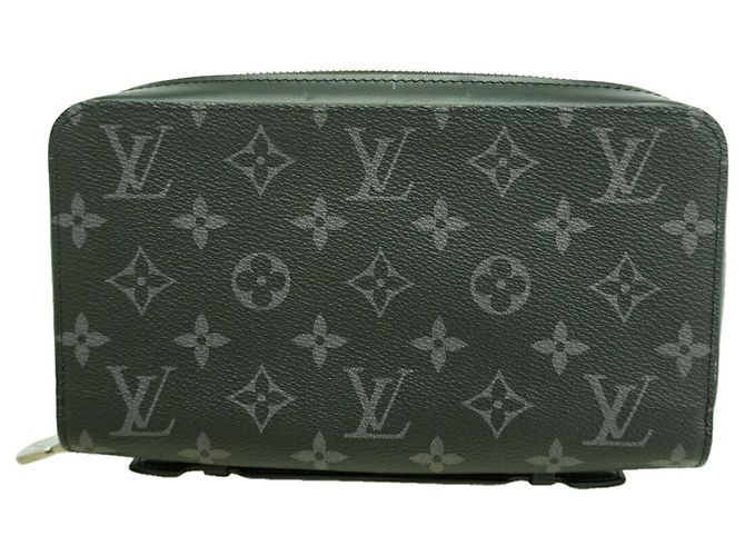 Louis Vuitton Monogram Eclipse Zippy XL Long Wallet Black