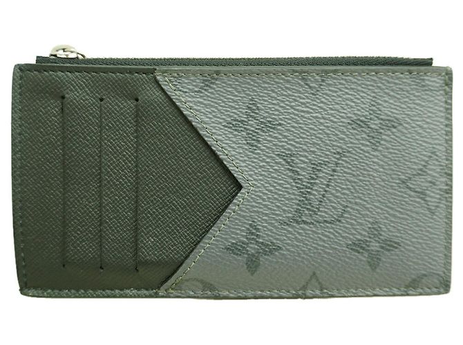 Portacarte e porta monete Louis Vuitton Monogram Eclipse Reverse Marrone Nero