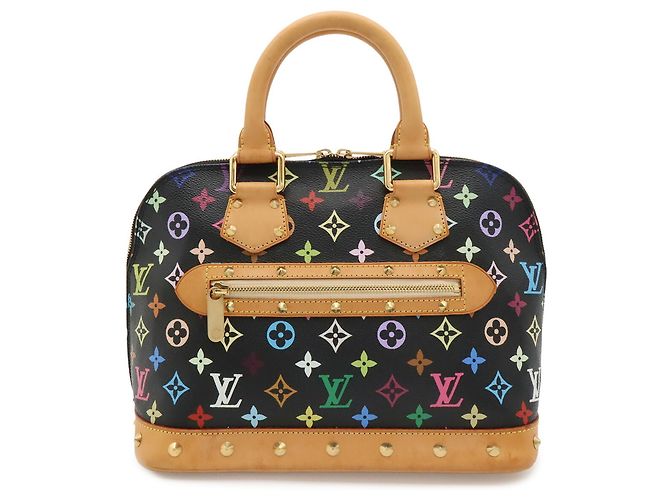 Sac à main Louis Vuitton Monogram Multicolor Alma Noir
