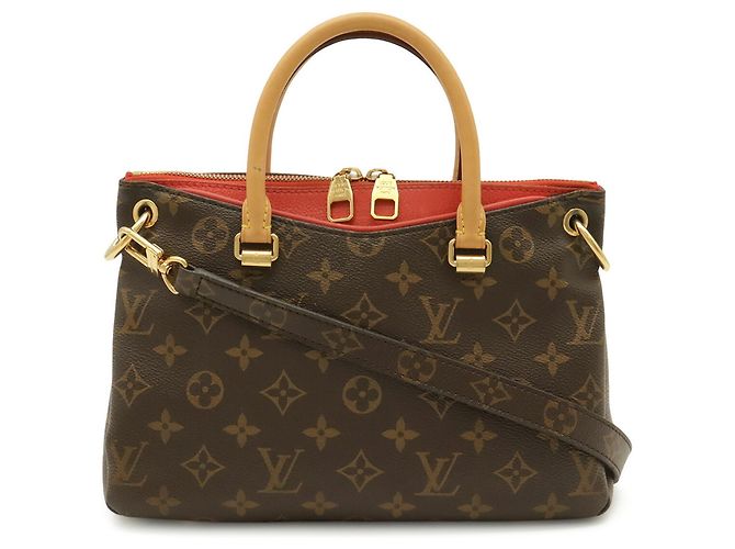 Sac à main Louis Vuitton Monogram Pallas BB Orange