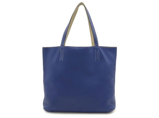 Hermès HERMES Double Sens 36 Tote Bag Blau