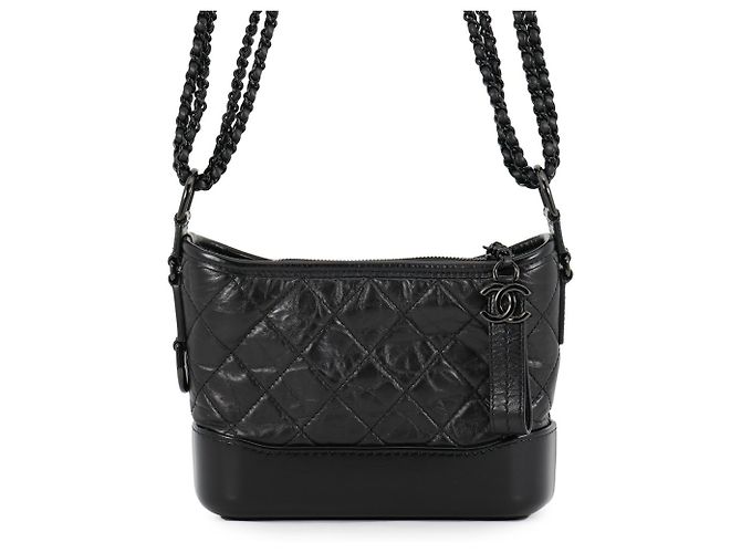 Borsa Hobo Chanel Gabrielle Small Nero