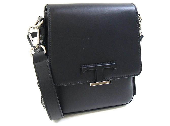 Borsetta a tracolla Tod's T-Timeless in pelle nera Nero