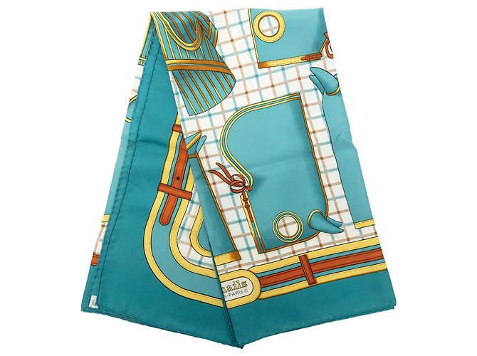 Foulard di seta Hermès Blue Camails 90