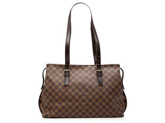 Louis Vuitton Brown Damier Ebene Chelsea Marron