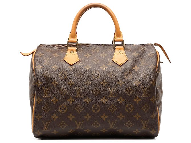 Louis Vuitton Brown Monogram Speedy 30 Marrom