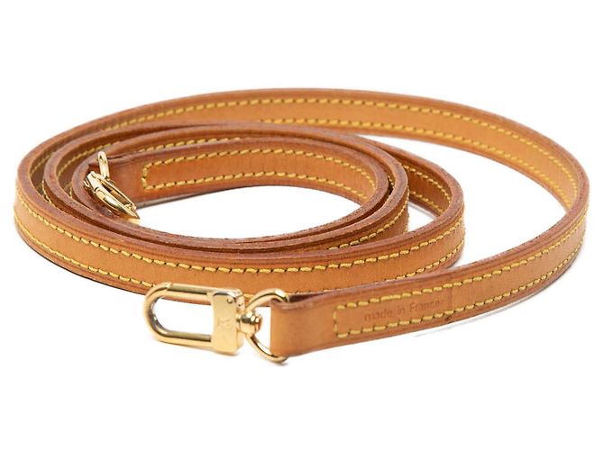 Alça de couro Vachetta bege Louis Vuitton