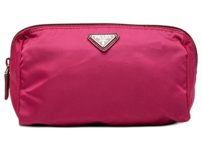 Beauty case Prada in Tessuto rosa